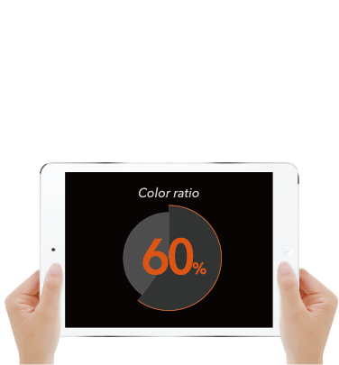 カラー比率60%達成のためのイメージロードマップ