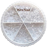 KiraNailパールセット バージンホワイト ハーフラウンド