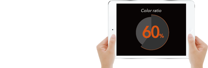 カラー比率60%達成のためのイメージロードマップ