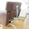 手動 シャンプーチェア オオヒロ イゾラ シャルマン２ ブラウン レッグレスト付き 7