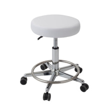 リング付DXスツールⅡ（お掃除キャスター仕様） ホワイト