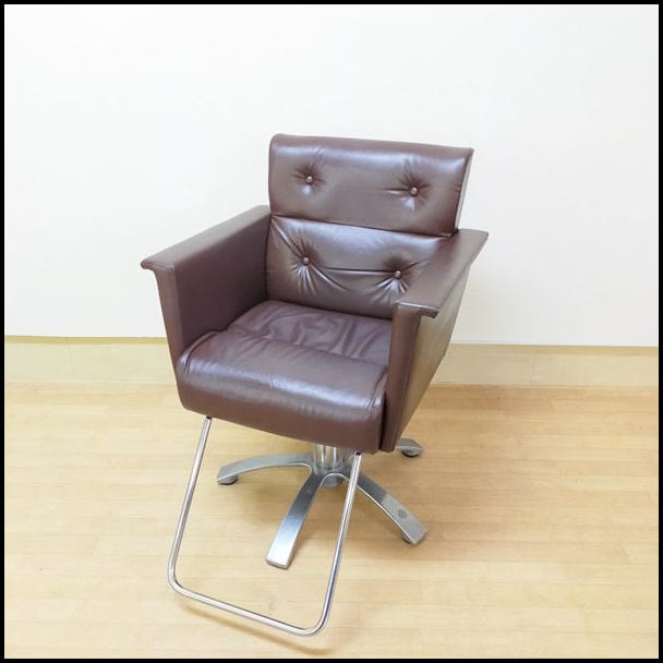 スタイリングチェア オオヒロ REON レオン ダークブラウン ５本脚 1