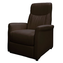 【アウトレット】ラウンジチェアDXⅡ（レッグレスト連動タイプ）ダークブラウン