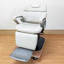 バーバーチェア タカラベルモント NOVA イノーヴァ レッグレスト固定 背もたれ分離　ホワイト 理容イス