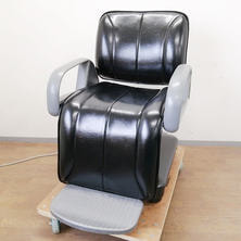 シャンプーチェア タカラベルモント E'sy イージィ ブラック レッグレスト固定 新品レザー張替済商品