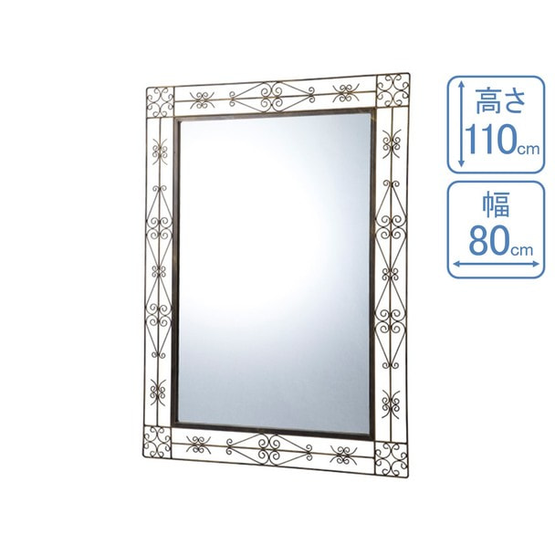 【TOUGH DESIGN PRODUCT】 ロートアイアンミラー ブロンズ 1
