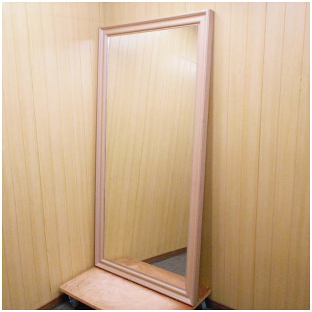 大型 壁 立て掛け ミラー  H1800 1