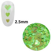 MATIERE ハートホログラム ブライトグリーン 2.5mm