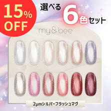 【新色発売記念！】2&mu;mシルバーフラッシュマグ 選べる6色セット