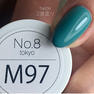 No.8 Tokyo カラージェル M97 マットターコイズグレーグリーン 4g 2