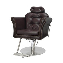 【プレミアム】手動シャンプーチェア BELTA-S（枕付） クラシックブラウン