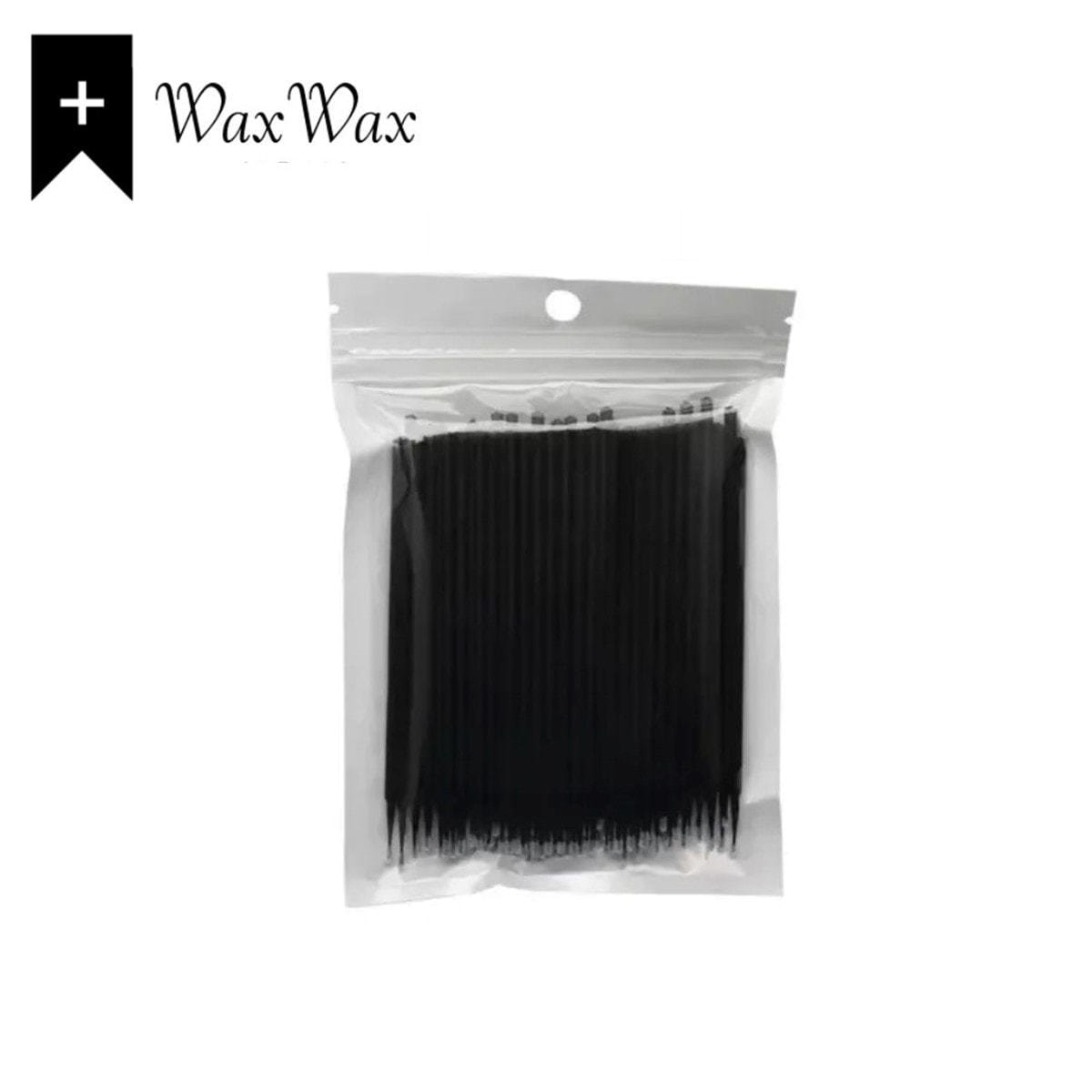 マイクロスティックワイド　マイクロスティック WaxWax】極細マイクロスティックブラシ 100本（ブラック）の卸・通販