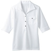 ニットシャツ00103-81（13号）（ホワイト）