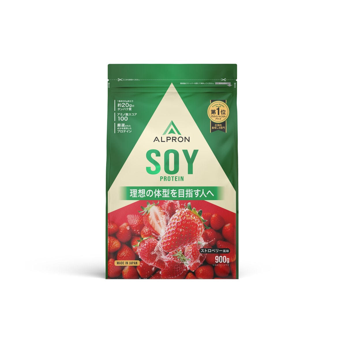【未開封】24/7ワークアウトプロテイン　ストロベリー風味 ALPRON SOY（ソイプロテイン）ストロベリー風味 900gの卸・通販