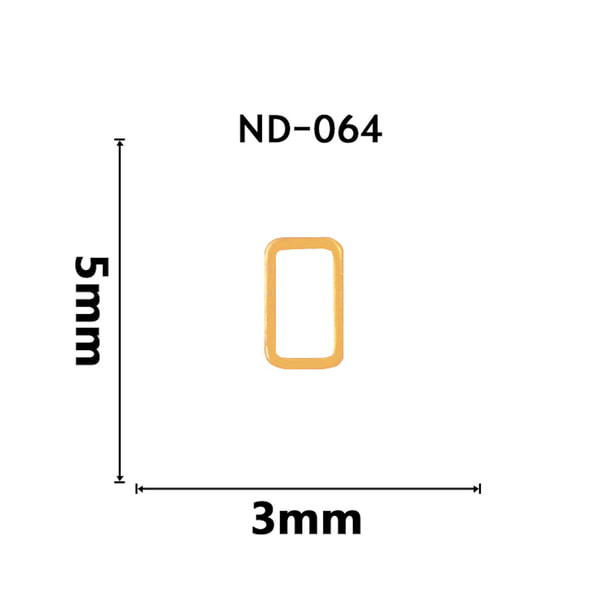 【ND064】NAILTAS（ネイルタス）ネイルデコパーツ 中抜き長方形 1
