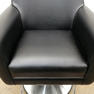 タカラベルモント STYLING SOFA TYPE B スタイリングソファ タイプB ブラック アルミバー付 丸ベース 新品レザー張替済 14