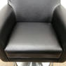 タカラベルモント STYLING SOFA TYPE B スタイリングソファ タイプB ブラック アルミバー付 丸ベース 新品レザー張替済 16