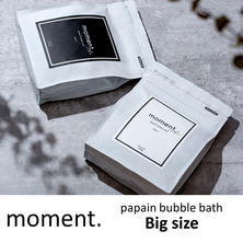 (Big size) moment. Papain bubble bath Step1&amp;2