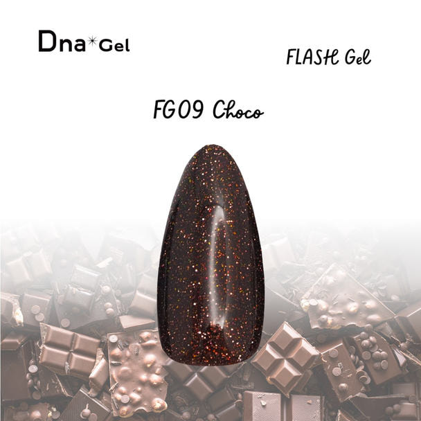 Dna Gel フラッシュジェル FG09 チョコ 8gの卸・通販 | ビューティガレージ