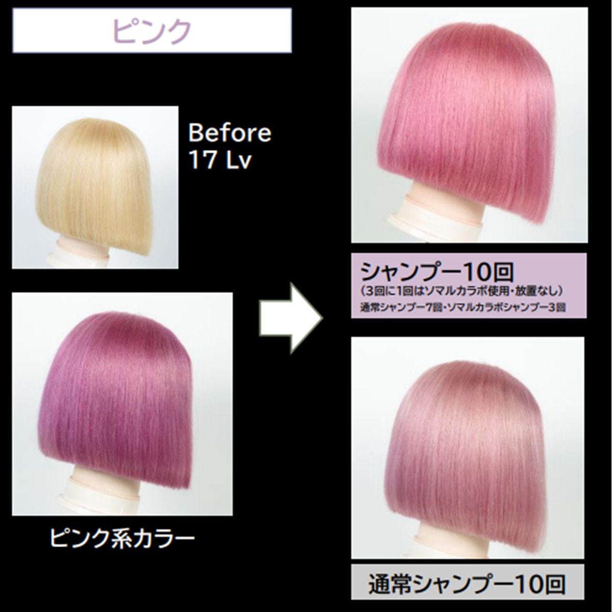数量限定】ソマルカラボ カラーシャンプー ピンクセットの卸・通販