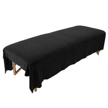 【アウトレット】ベルベットベッドシーツ（ブラック）