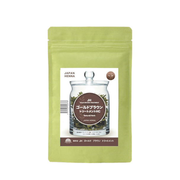 【化学染料入り】ジャパンヘナ HCゴールドブラウンヘナ 100g