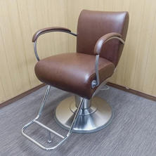 タカラベルモント MACCOW Male マッコウメイル ブラウン 丸ベース 新品レザー張替済