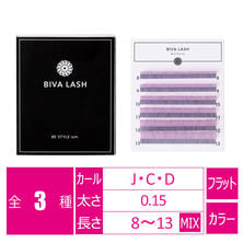 【BeStyle】BIVA LASHフラットカラー ホワイトラベンダーWL　