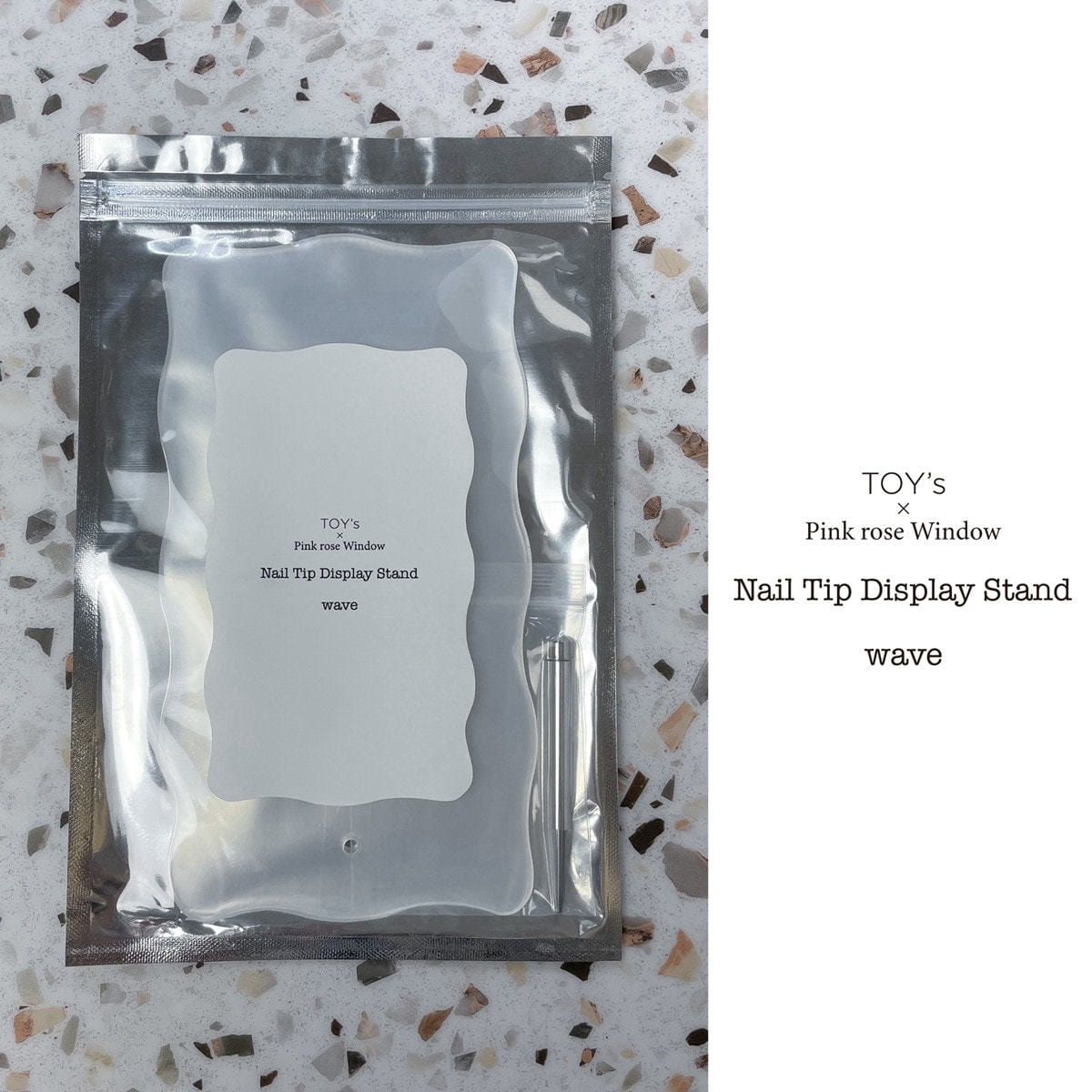T-NTDS-WV】TOY's×Pink rose window ネイルチップディスプレイ