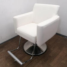 タカラベルモント スタイリングソファ２ Coff コフ アイボリー アルミバー付 丸ベース 新品レザー張替済