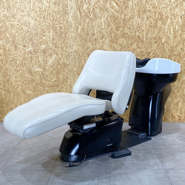 【中古】タカラベルモント　バックシャンプー『YUME ESPOIR（ユメエスポワール）プレミアムライン レッグレスト固定』ベージュ 1