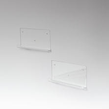 アクリリック ウォールシェルフ W38浅型2個組(23406) アクリリック ウォールシェルフ W38浅型2個組(23406)