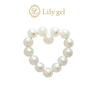 Lily gel パールハートパーツ 12個入り[LG8000]