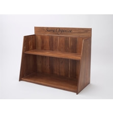 シエラ オーガニカ展示用キャビネット2段タイプ（古木仕様）