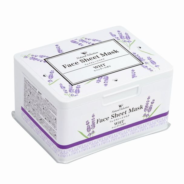 Natural Selection フェイスシートマスク WHT(ブライトケア)【BOX入り】 30枚入り 1