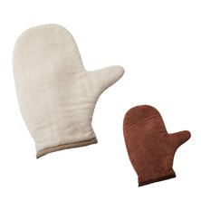 ふきとり用タオル（ミトン型）【選べる2色】