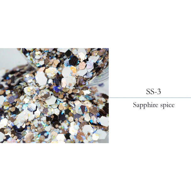 SMint illumi GLITTER by Hanako Sapphire spice (SS-3) 1