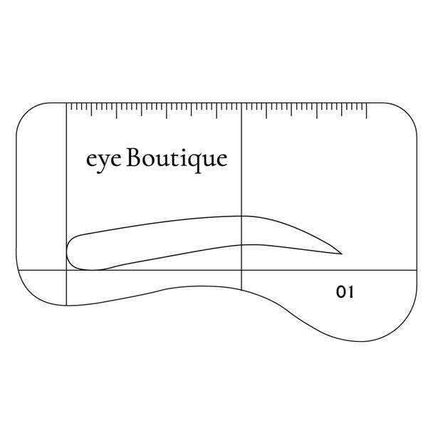 【eye Boutique】BROWステンシル<01:緩やかアーチ>10枚セット 1