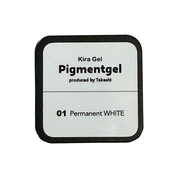 KiraNail（キラネイル）Takeshi プロデュース Pigmentgel  01 Permanent WHITE