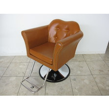 【ラグジュアリー】スタイリングチェア BELTA　丸盤ベース