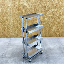 【中古】ビューティガレージ　ワゴン 『ステンレスコンパクトワゴン』日本製