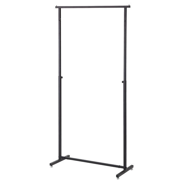 オーバーハングタイプ ハンガーラック 角パイプ＜ブラック＞W90cm 1