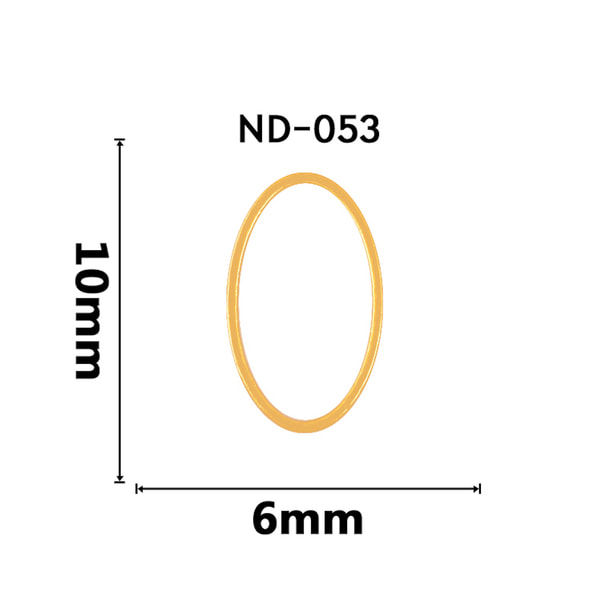 【ND053】NAILTAS（ネイルタス）ネイルデコパーツ 中抜きオーバル 1