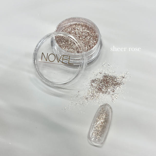 NOVEL（ノヴェル）Glass shary glitter（sheer rose） 1