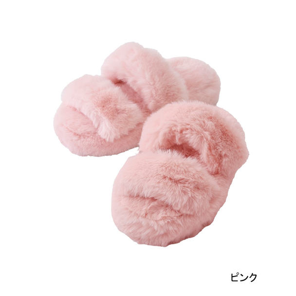 もこもこファースリッパ(ピンク)