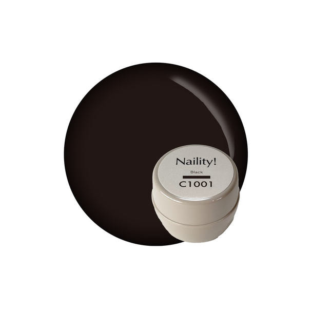 Naility！（ネイリティー）カラージェル コンテナタイプ C1001 ブラック 1