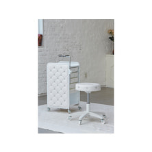 【EYELASH GARAGE】キルティングワゴン･スツールセット(ホワイト)