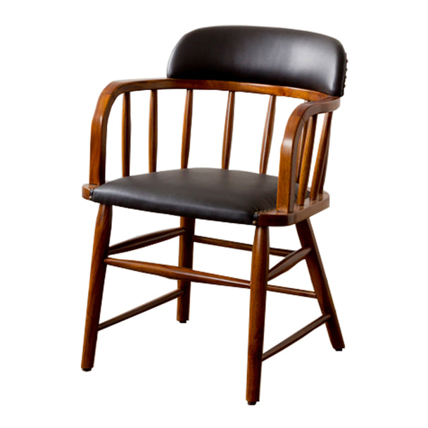 OAKS ARM CHAIR_PVC（BK） 1