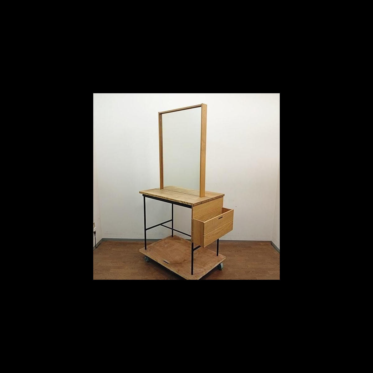 タカラベルモント r.a.f mirror ラフミラー ブラック ナチュラル