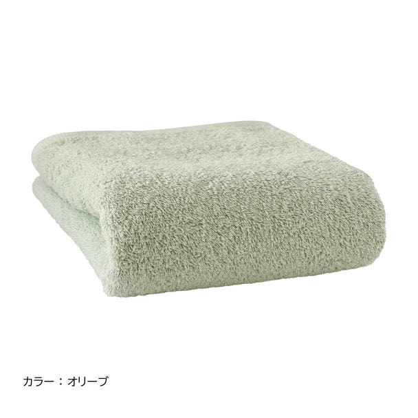 ヒオリエ ホテルスタイル フェイスタオル 34×86cm（オリーブ） 1